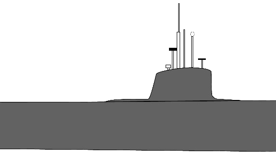 Подводная лодка NMF Barracuda [Submarine] - чертежи, габариты, рисунки